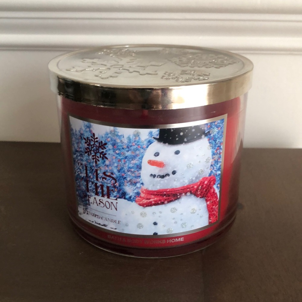 New ‘Tis The Season Bath & Body Works 3 Wick Candle